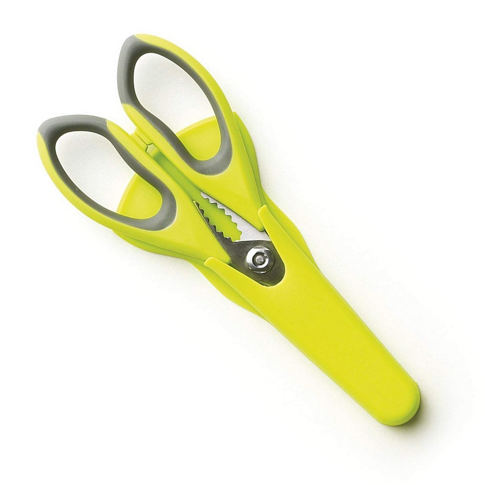 Magnetica Forbice Multifunzione con Magnete, Acciaio, Verde, 21x11x2 cm